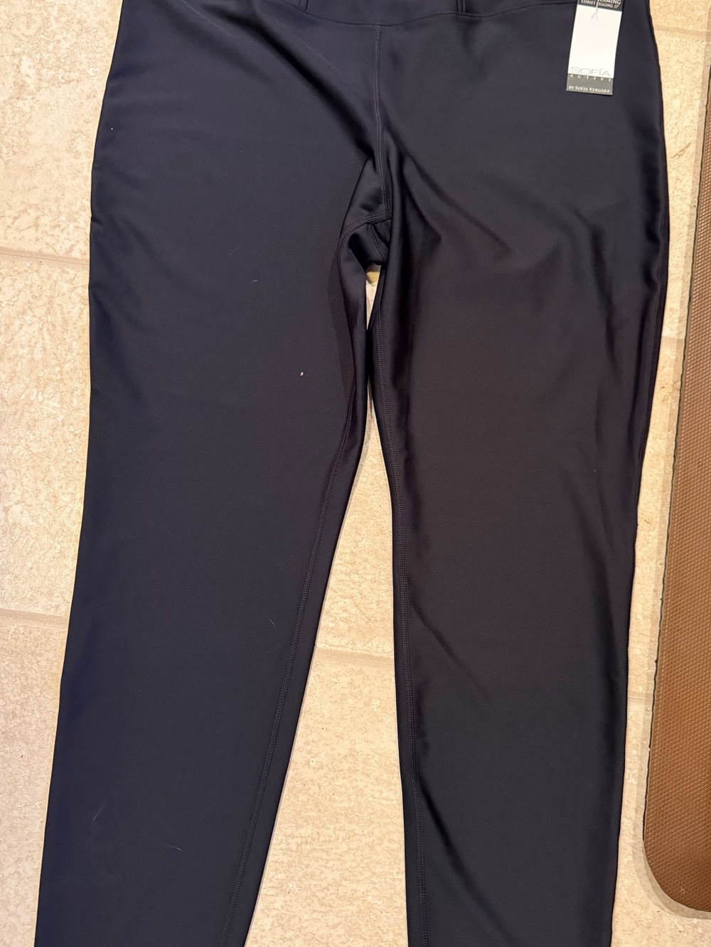 Sofia active sleek seaming women’s XXL Black Full-Length Active Leggings New!